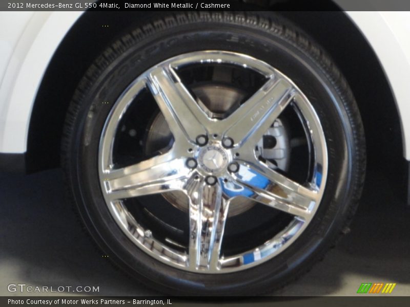 Diamond White Metallic / Cashmere 2012 Mercedes-Benz GL 550 4Matic