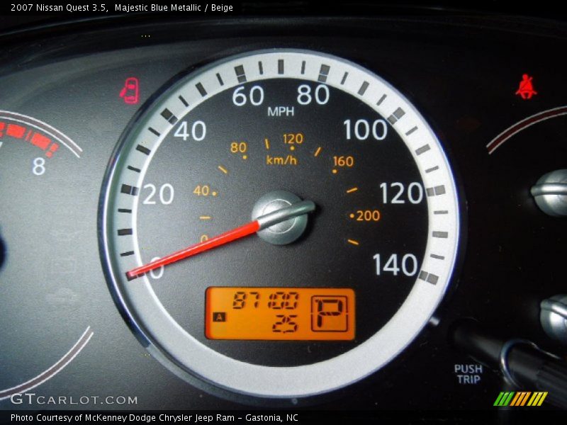 Majestic Blue Metallic / Beige 2007 Nissan Quest 3.5