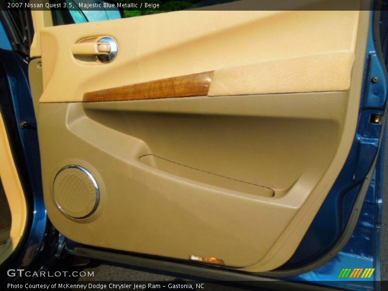 Majestic Blue Metallic / Beige 2007 Nissan Quest 3.5