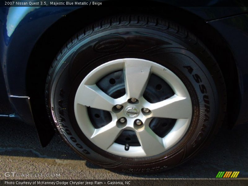 Majestic Blue Metallic / Beige 2007 Nissan Quest 3.5