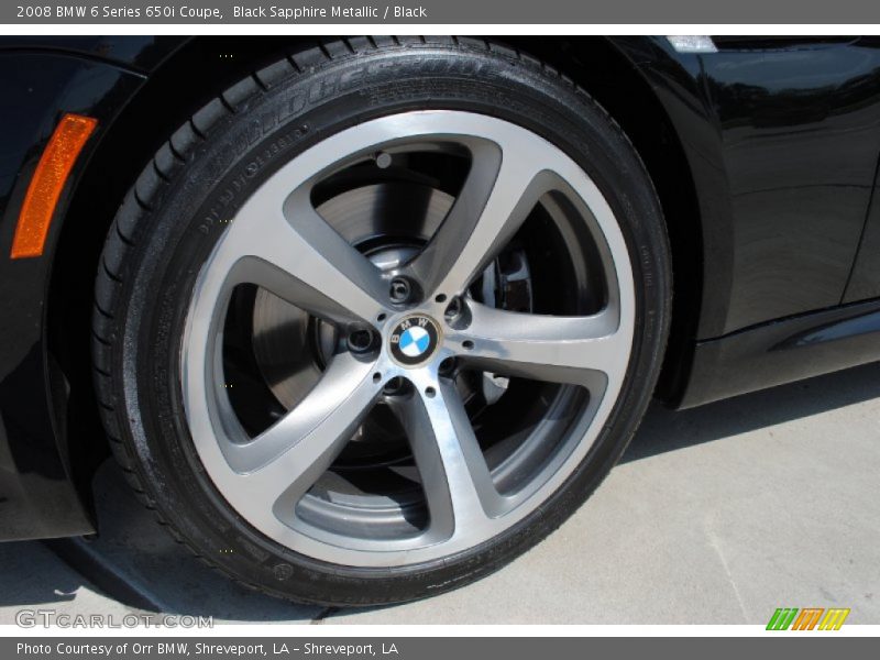 Black Sapphire Metallic / Black 2008 BMW 6 Series 650i Coupe