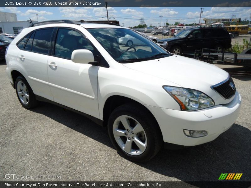 Crystal White / Light Gray 2005 Lexus RX 330 AWD