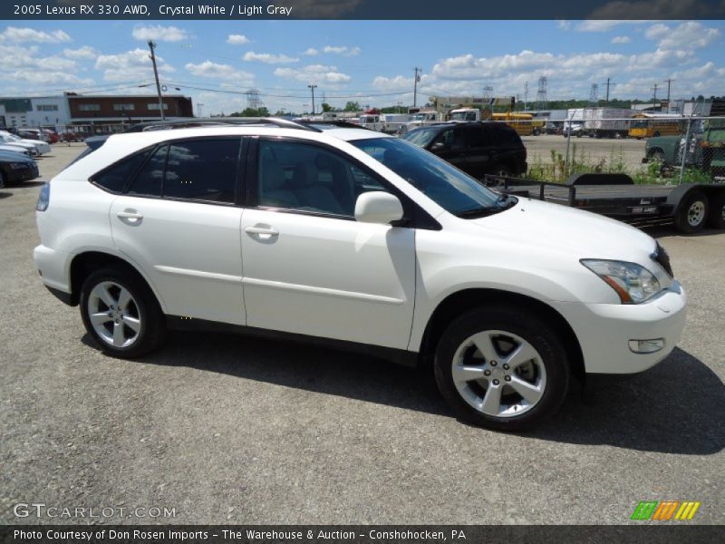 Crystal White / Light Gray 2005 Lexus RX 330 AWD
