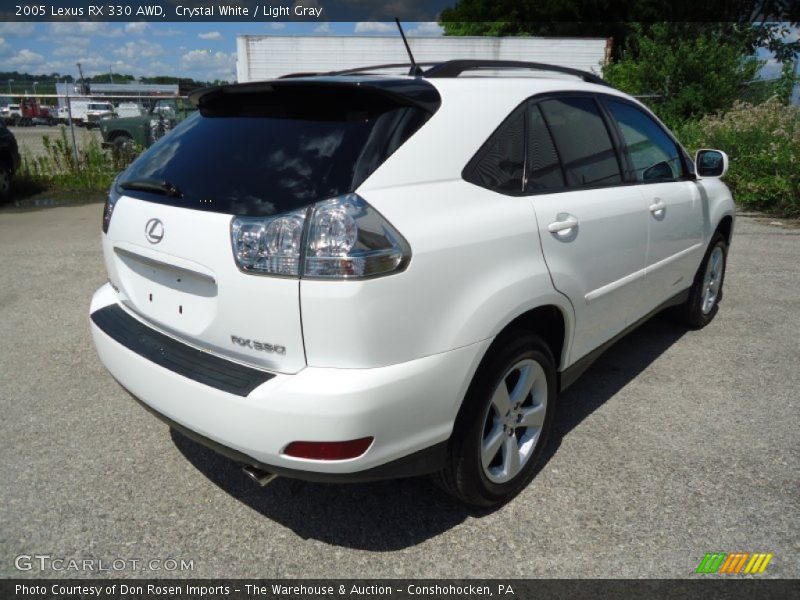 Crystal White / Light Gray 2005 Lexus RX 330 AWD
