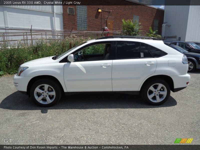 Crystal White / Light Gray 2005 Lexus RX 330 AWD