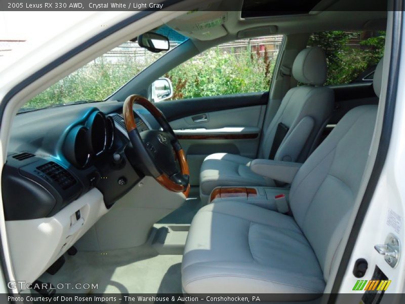 Crystal White / Light Gray 2005 Lexus RX 330 AWD