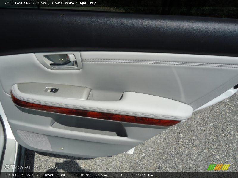 Crystal White / Light Gray 2005 Lexus RX 330 AWD