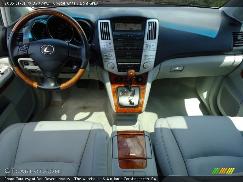 Crystal White / Light Gray 2005 Lexus RX 330 AWD