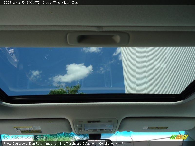 Crystal White / Light Gray 2005 Lexus RX 330 AWD