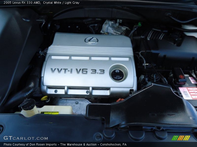 Crystal White / Light Gray 2005 Lexus RX 330 AWD