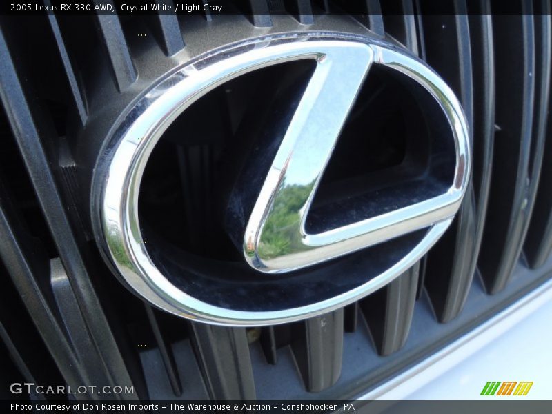 Crystal White / Light Gray 2005 Lexus RX 330 AWD