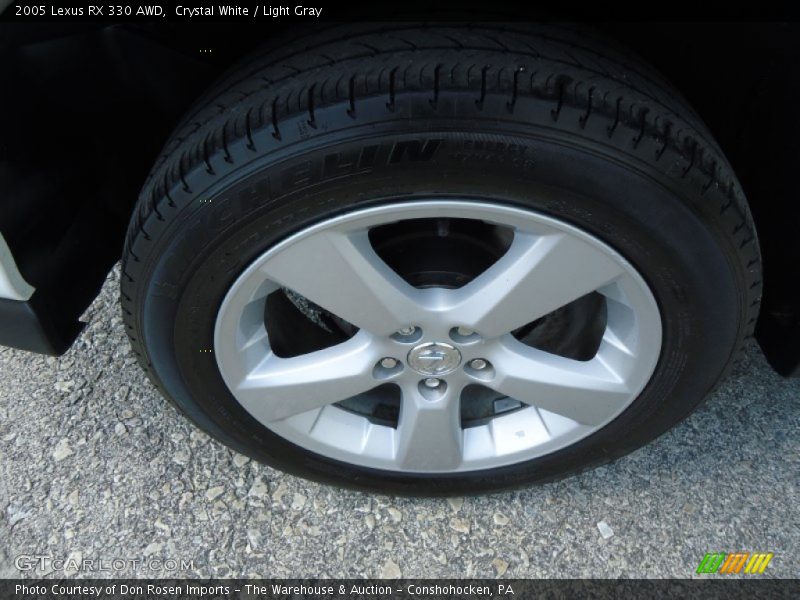 Crystal White / Light Gray 2005 Lexus RX 330 AWD