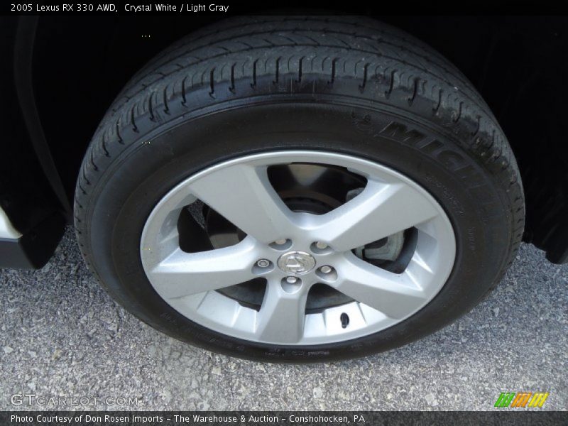 Crystal White / Light Gray 2005 Lexus RX 330 AWD