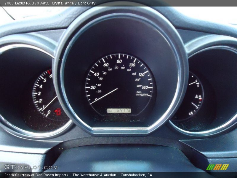 Crystal White / Light Gray 2005 Lexus RX 330 AWD