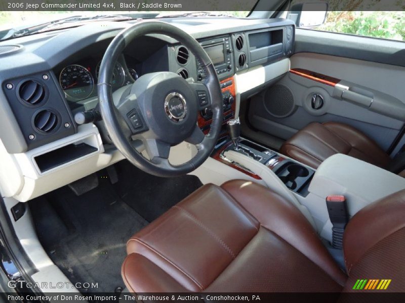 Black / Saddle Brown 2006 Jeep Commander Limited 4x4