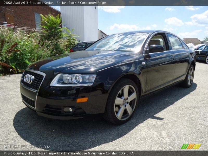 Brilliant Black / Cardamom Beige 2008 Audi A6 3.2 quattro Sedan