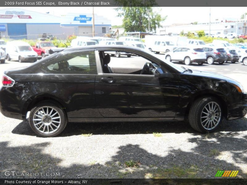 Ebony Black / Charcoal Black 2009 Ford Focus SES Coupe