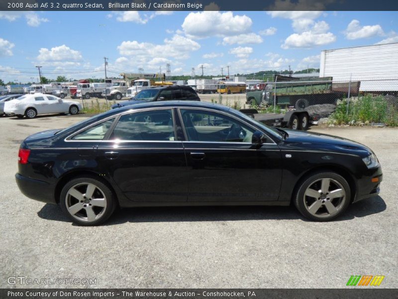 Brilliant Black / Cardamom Beige 2008 Audi A6 3.2 quattro Sedan