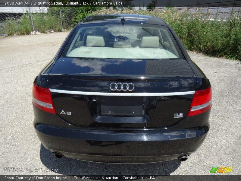 Brilliant Black / Cardamom Beige 2008 Audi A6 3.2 quattro Sedan
