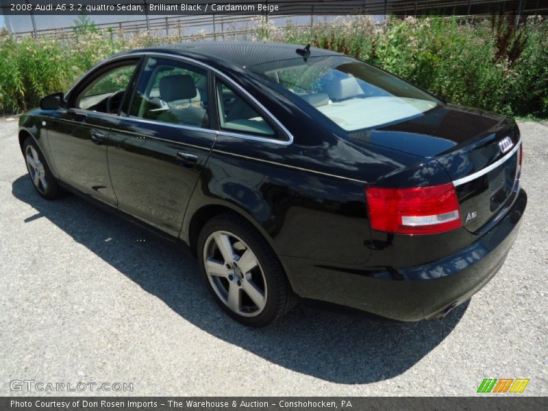 Brilliant Black / Cardamom Beige 2008 Audi A6 3.2 quattro Sedan