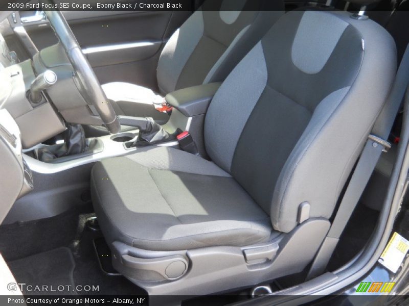 Ebony Black / Charcoal Black 2009 Ford Focus SES Coupe