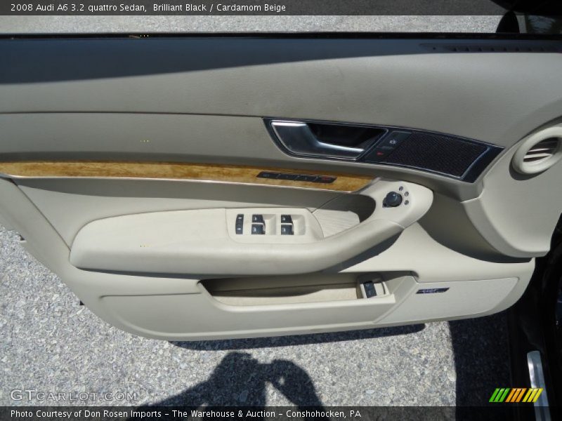 Brilliant Black / Cardamom Beige 2008 Audi A6 3.2 quattro Sedan