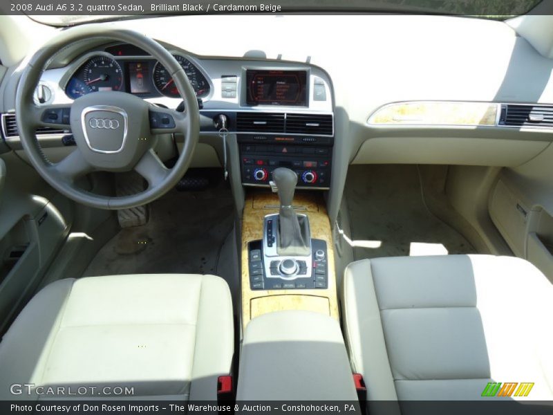 Brilliant Black / Cardamom Beige 2008 Audi A6 3.2 quattro Sedan