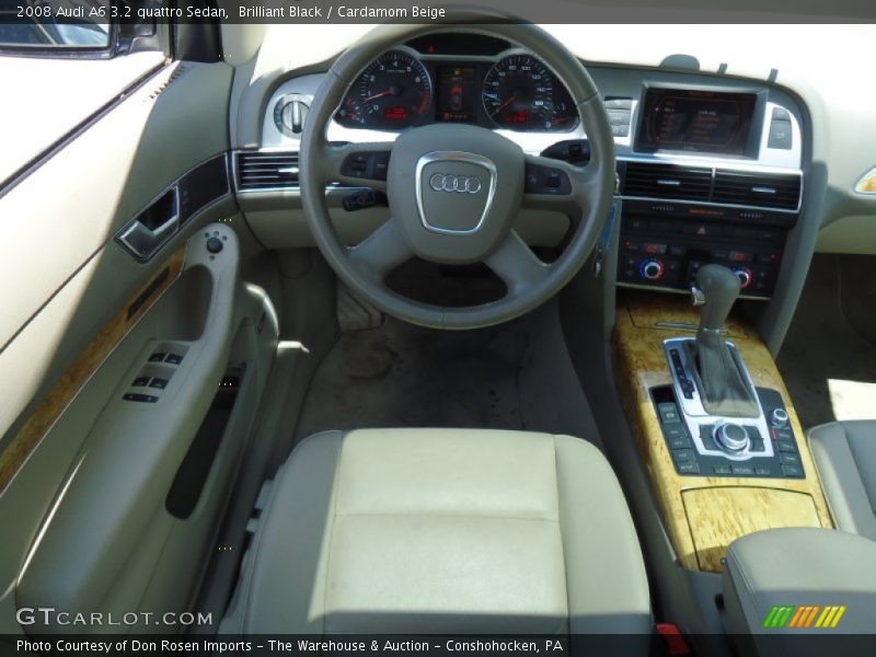 Brilliant Black / Cardamom Beige 2008 Audi A6 3.2 quattro Sedan