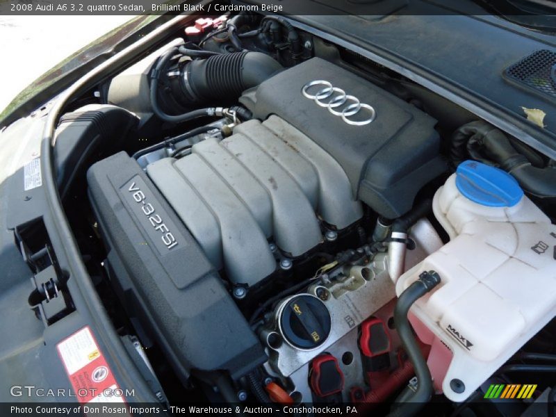 Brilliant Black / Cardamom Beige 2008 Audi A6 3.2 quattro Sedan