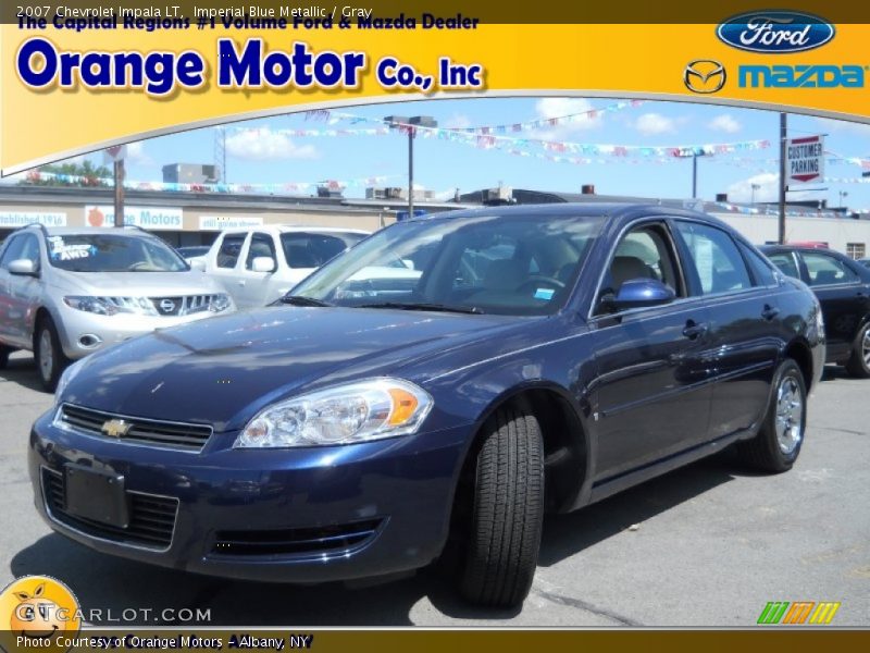 Imperial Blue Metallic / Gray 2007 Chevrolet Impala LT