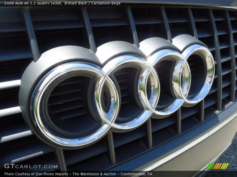 Brilliant Black / Cardamom Beige 2008 Audi A6 3.2 quattro Sedan