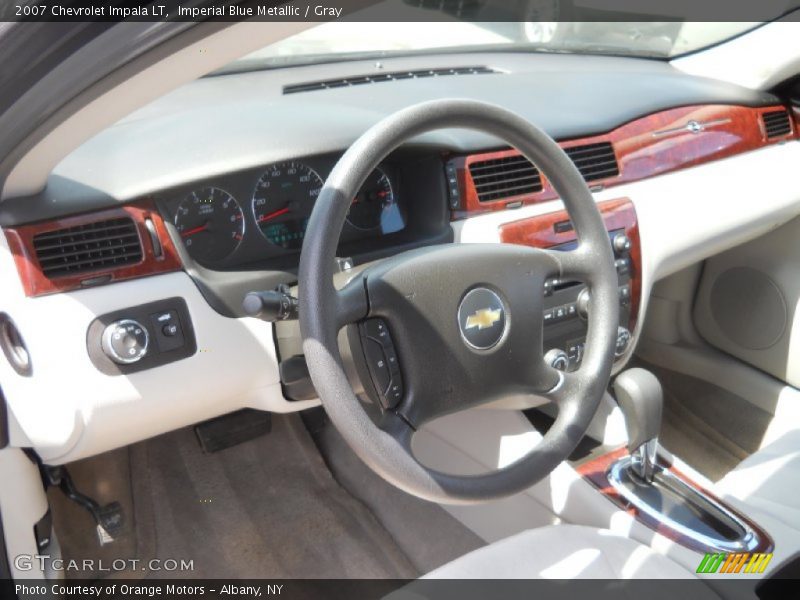 Imperial Blue Metallic / Gray 2007 Chevrolet Impala LT