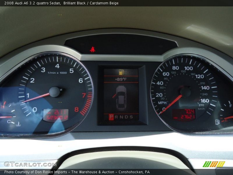 Brilliant Black / Cardamom Beige 2008 Audi A6 3.2 quattro Sedan
