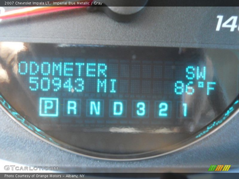 Imperial Blue Metallic / Gray 2007 Chevrolet Impala LT