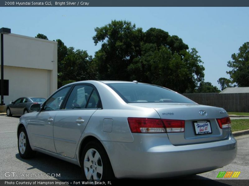 Bright Silver / Gray 2008 Hyundai Sonata GLS