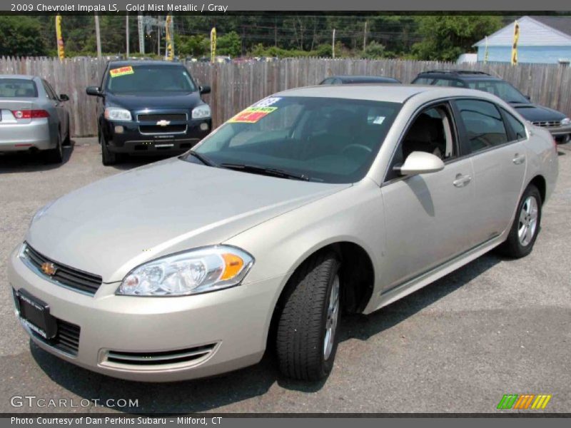 Gold Mist Metallic / Gray 2009 Chevrolet Impala LS