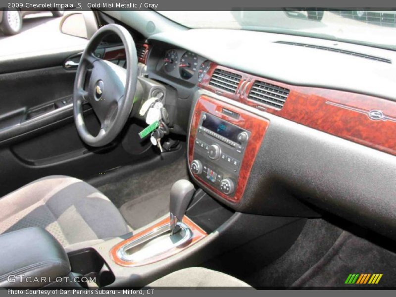 Gold Mist Metallic / Gray 2009 Chevrolet Impala LS
