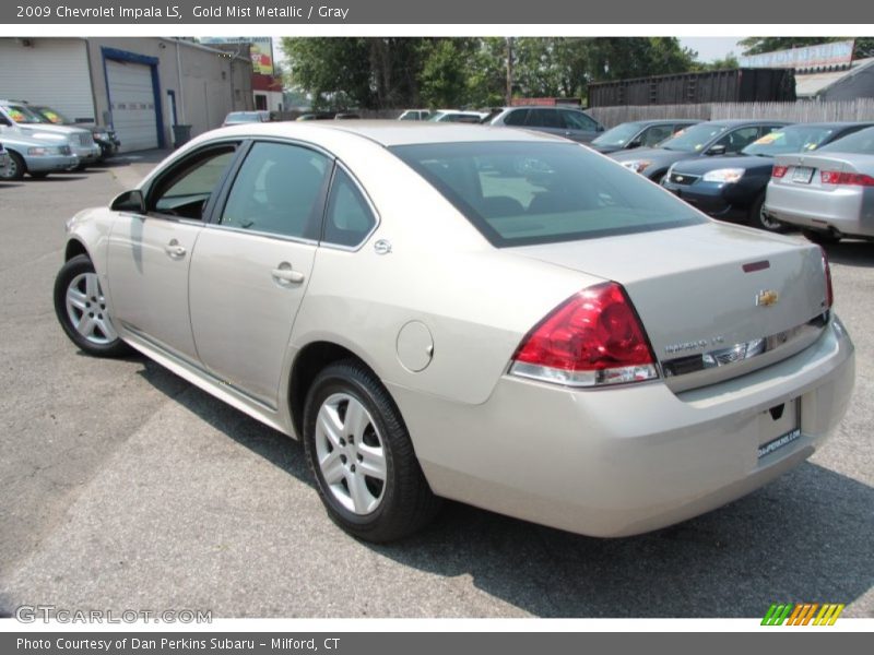 Gold Mist Metallic / Gray 2009 Chevrolet Impala LS