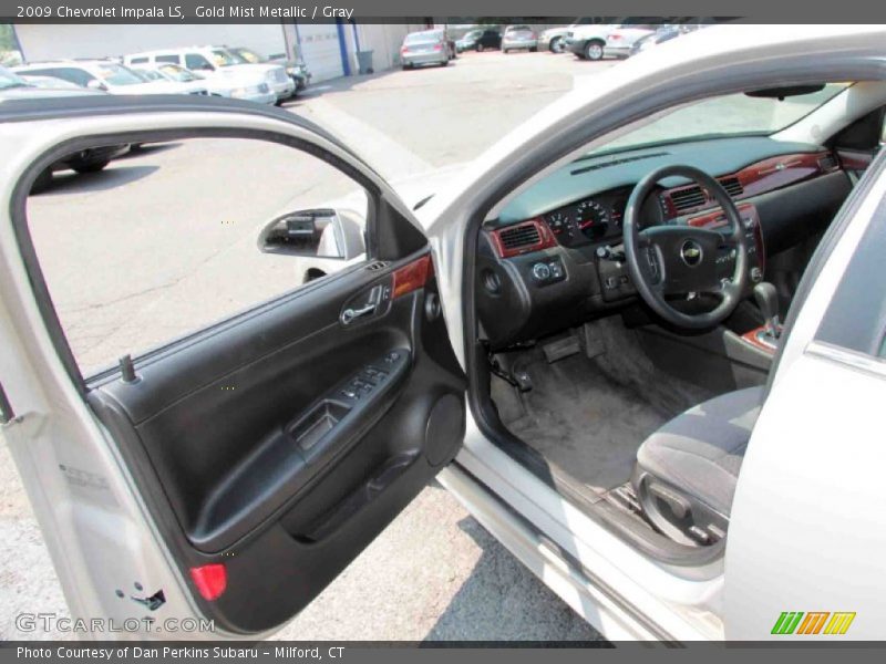 Gold Mist Metallic / Gray 2009 Chevrolet Impala LS