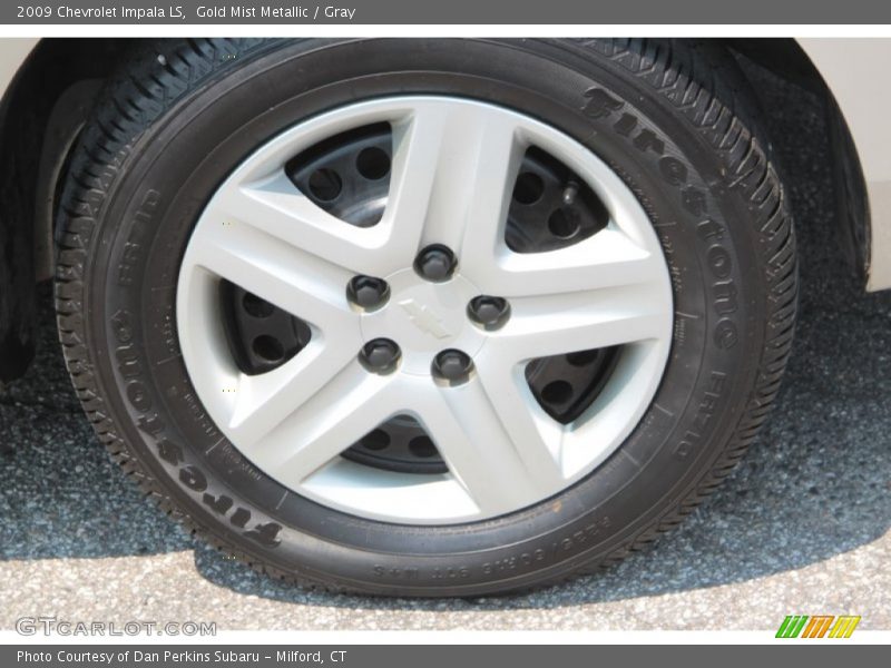Gold Mist Metallic / Gray 2009 Chevrolet Impala LS
