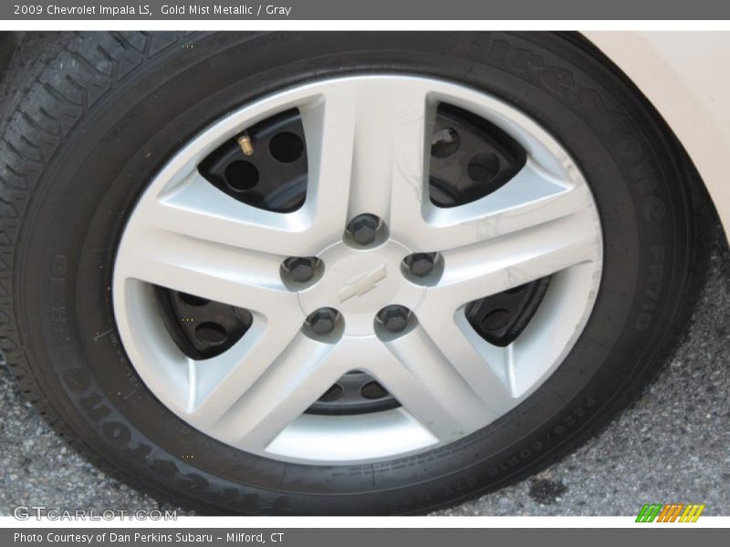 Gold Mist Metallic / Gray 2009 Chevrolet Impala LS