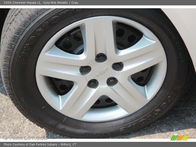Gold Mist Metallic / Gray 2009 Chevrolet Impala LS