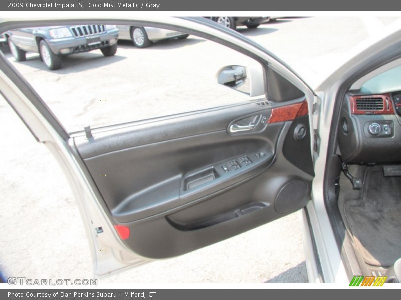 Gold Mist Metallic / Gray 2009 Chevrolet Impala LS