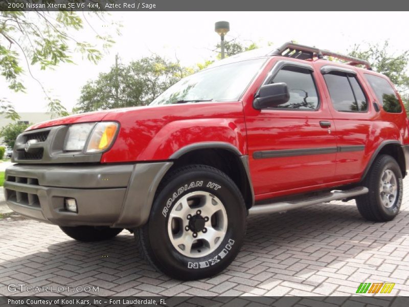 Aztec Red / Sage 2000 Nissan Xterra SE V6 4x4