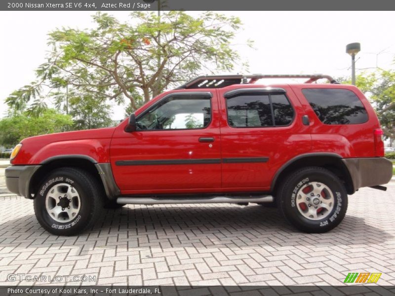  2000 Xterra SE V6 4x4 Aztec Red