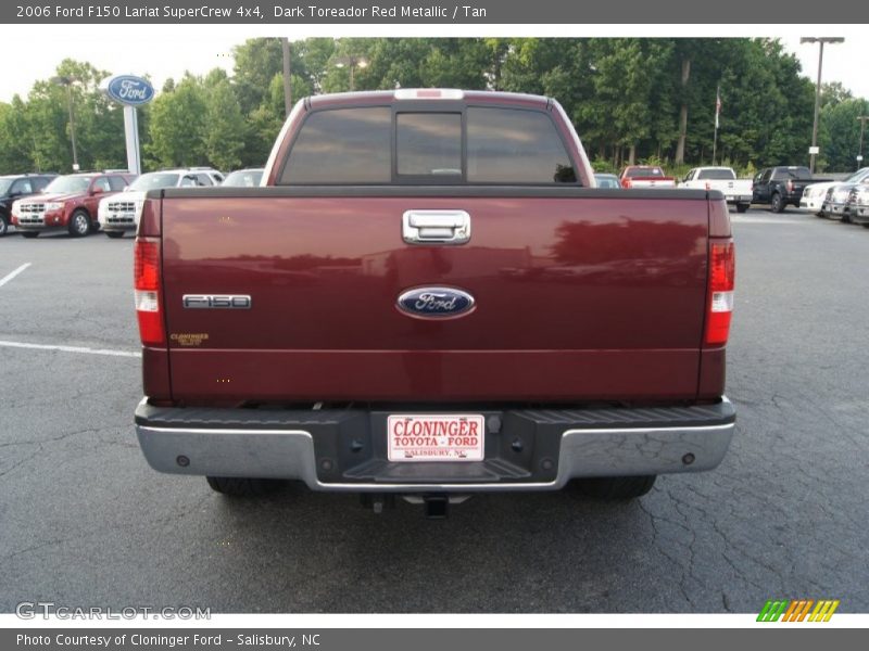 Dark Toreador Red Metallic / Tan 2006 Ford F150 Lariat SuperCrew 4x4