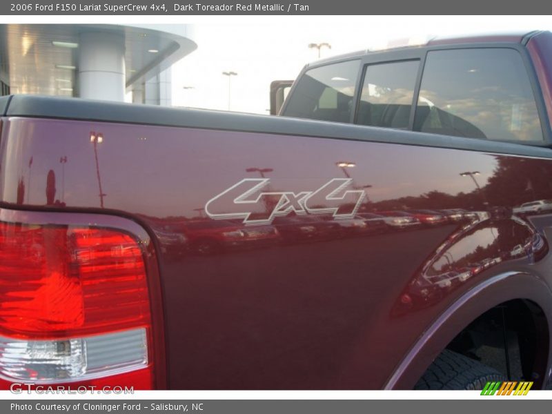 Dark Toreador Red Metallic / Tan 2006 Ford F150 Lariat SuperCrew 4x4