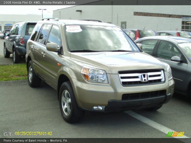 Mocha Metallic / Saddle 2008 Honda Pilot EX 4WD