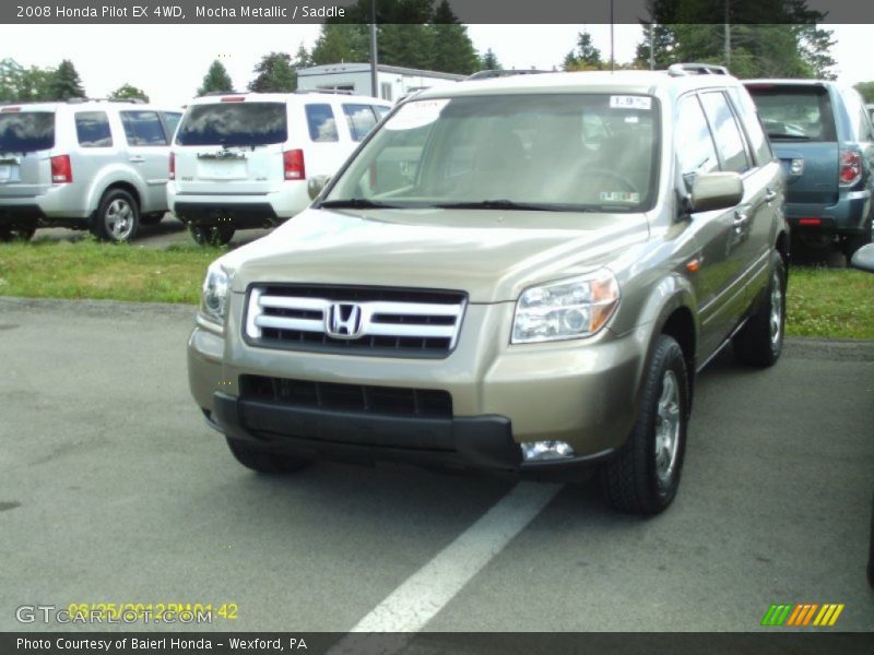 Mocha Metallic / Saddle 2008 Honda Pilot EX 4WD