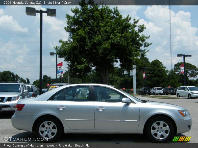 Bright Silver / Gray 2008 Hyundai Sonata GLS
